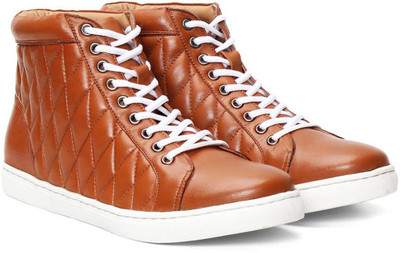 Bare Skin Leather Casuals For Men(Tan