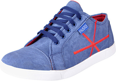 

FAUSTO Blue Men's Sneakers For Men(Blue)