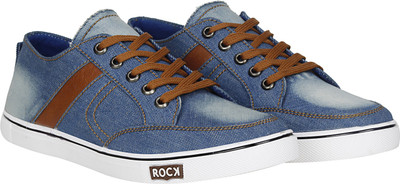 

Kraasa Denim Sneakers For Men(Blue, Sky