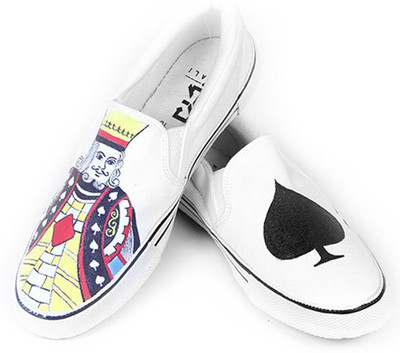 

F-Gali The King Slip-on Shoes Canvas Shoes For Women(Multicolor