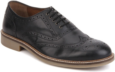 

Knotty Derby Burbage Brogue Corporate Casual Shoes For Men(Black