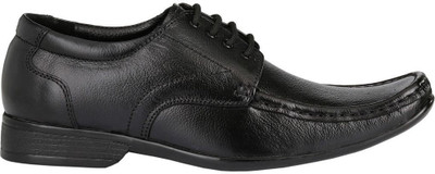 

LeatherKraft Genuine Formal Lace Up Shoes For Men(Black