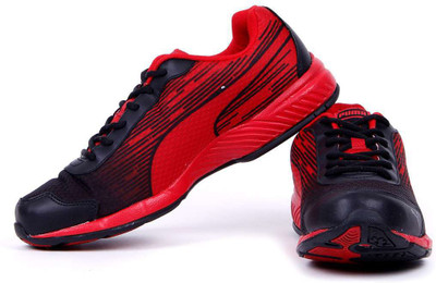 

Puma Running Shoes For Men(Black, Black-high risk red