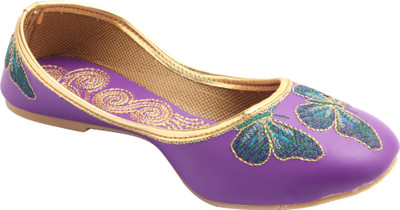 

Handicrafts Jutis For Women(Purple