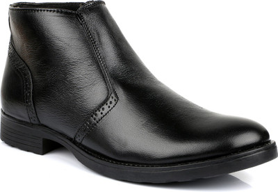 

Escaro Leather Boots For Men(Black