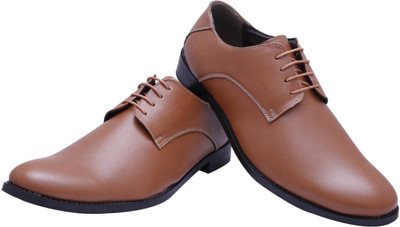 

Bxxy Tan Stylish Derby Lace-up Corporate Casuals For Men(Tan