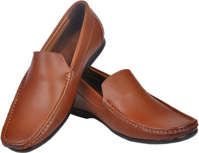 

Azzaro Black Slip On Shoes For Men(Tan
