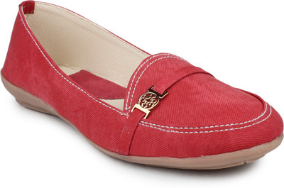 

DJH Loafers For Women(Red