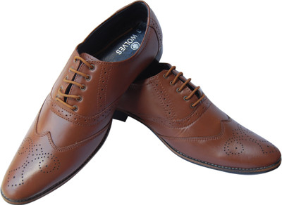

3 Wolves Brogue Lace Up For Men(Brown