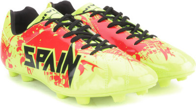 

Nivia Destroyer Spain Men Football shoes For Men(Green, Lemon yell/red