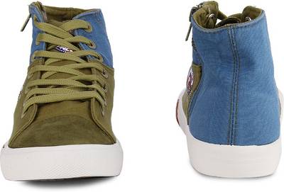 Lee Cooper Men Mid Ankle Canvas Sneakers
