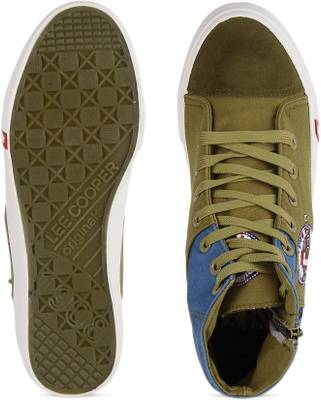 Lee Cooper Men Mid Ankle Canvas Sneakers