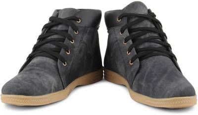 Tashi Stylish Long Toe Off Black Sneakers