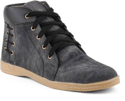 Tashi Stylish Long Toe Off Black Sneakers