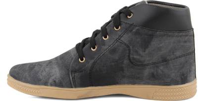 Tashi Stylish Long Toe Off Black Sneakers