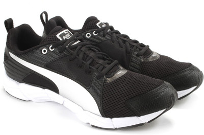 

Puma Synthesis Men Running Shoes For Men(Black), Black-black-puma silver
