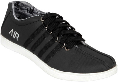 

Ztoez Black Canvas Shoes For Men(Black