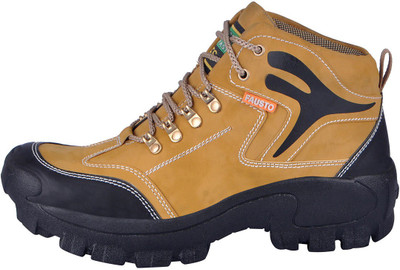

FAUSTO Hiking and Trekking Boots For Men(Tan), Teak
