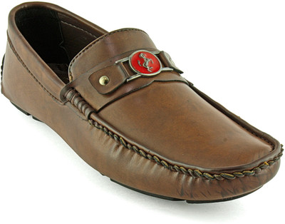 

DeVEE Fox Red Horse Brown Loafers For Men(Brown)