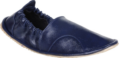 

Knot n Lace Ethnic Mojari Loafers For Men(Blue