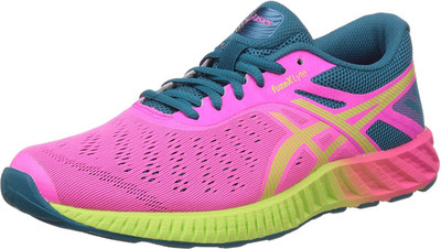 

Asics fuzeX Lyte Running Shoes For Women(Multicolor, Htpnk/shrpgrn/ocndpths