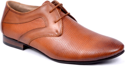 

Peponi Exquisite Modish Men’s Formal Leather Lace Up Shoes For Men(Tan