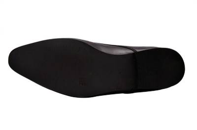 Hirel's Mens Black Monk Strap Shoes