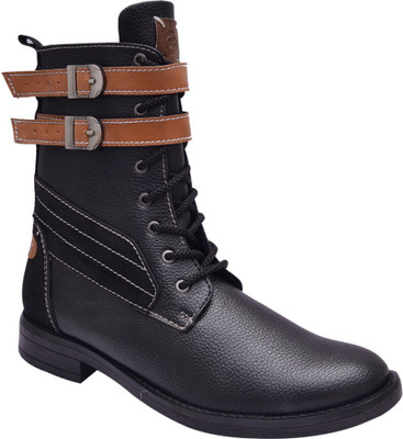 

Bxxy Black Long Boots For Men(Black