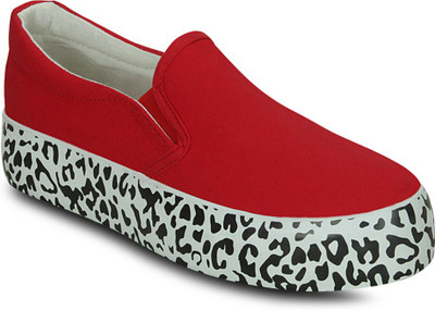 

Get Glamr Canvas Shoes For Women(Red