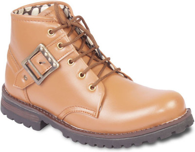 

TEN Simple and Elegant Boots For Men(Tan