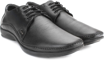 

Lee Cooper Men Genuine Leather Lace Up Shoes For Men(Black), Black p1