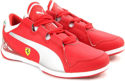 

Puma Boys & Girls, Rosso corsa-silver metallic-white