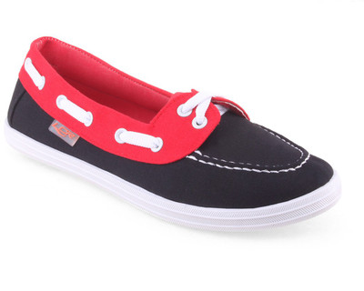 Lancer Casual Shoes For Women(Black, Red