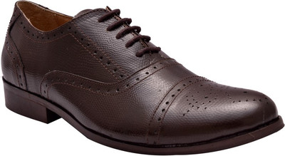 

Hirel's Brown Lace Up Shoes For Men(Brown