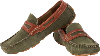 

tZaro Loafers For Men(Olive), Olive green