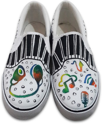 

F-Gali The Life is a Song Slip-on Shoes Canvas Shoes, Multicolor