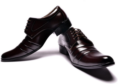 

Sir Corbett Pointed Derby For Men(Burgundy), Brown