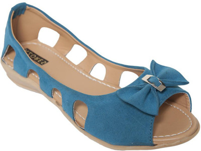 

Azores AZF_UBlu Peep Toe Belly For Women(Blue)
