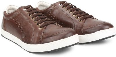 

Knotty Derby Carrow Punched Corporate Casuals For Men(Brown, White