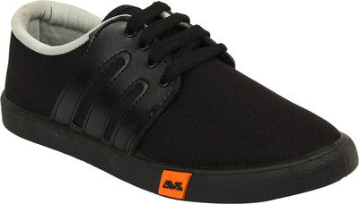 

NDX Sneakers Black Canvas Shoes For Men(Black