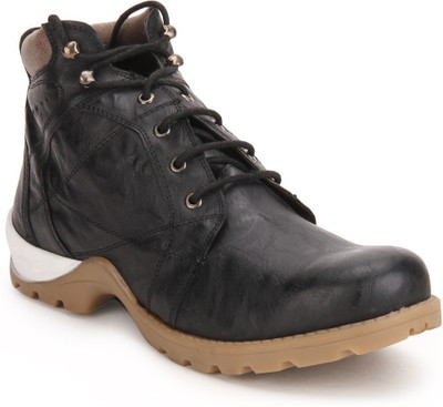 

Knotty Derby Goyle Side Stitch Boots For Men(Black, Brown