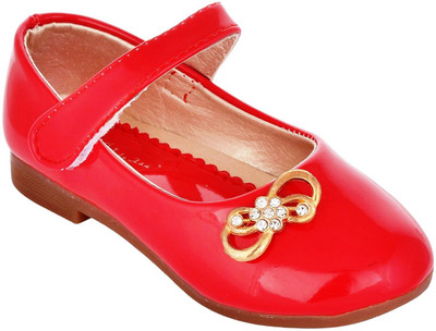 

Glinchy Casual Comfortable Synthetic Leather Bellies For Women(Red