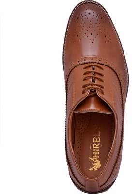 Hirel's Black Cap Toe Oxford Brogue Lace Up Lace Up