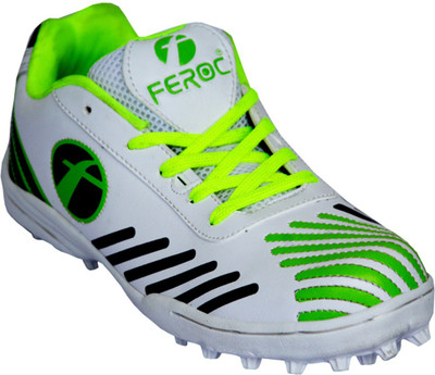 

Feroc Green White Cricket Shoes For Men(Multicolor
