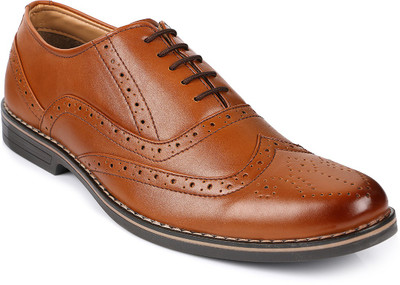 

Escaro Formal Shoes Lace Up For Men(Brown, Tan
