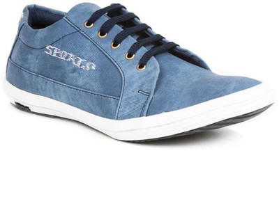 

Shoe Island Trendy Denim Blue Casuals For Men(Blue