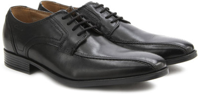 

Clarks Kalden Vibe Black Leather lace up For Men(Black