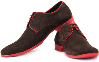 Alberto Torresi Party Wear Shoes For Men(Brown, Red, Dk.brown;red