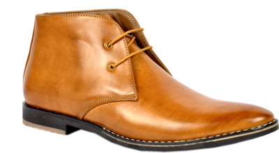 Footlodge Simple and Good Looking Boots For Men(Tan