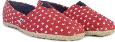

Edjoe Buylane Red Star Casual Shoes For Women(Red, White)